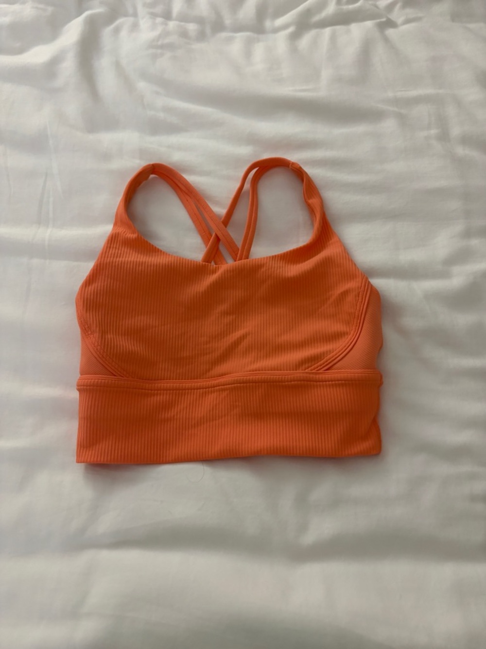 Lululemon Energy Longline Bra Ribbed Luxtreme
